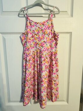jumping beans Pink Floral Sundress with Spaghetti Straps